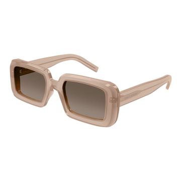 BROWN GRADIENT LENSES WITH BEIGE FRAME
