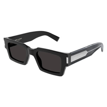 SOLID GRAY LENSES WITH BLACK FRAME
