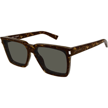 SOLID GRAY LENSES WITH HAVANA FRAME