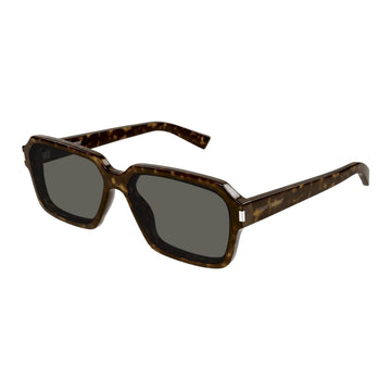 SOLID GRAY LENSES WITH HAVANA FRAME