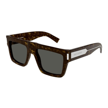 SOLID GRAY LENSES WITH HAVANA FRAM