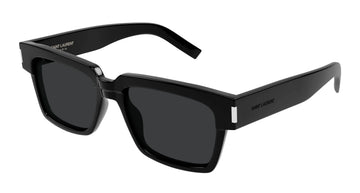 SOLID GRAY LENSES WITH BLACK FRAME