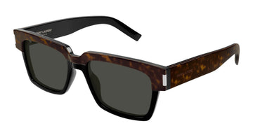SOLID GRAY LENSES WITH HAVANA BKACK FRAME