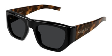 SOLID GRAY LENSES WITH BLACK FRAME