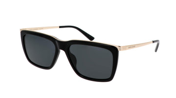 SOLID GRAY LENSES WITH BLACK GOLD FRAME
