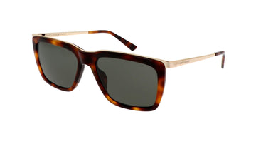 SOLID GRAY LENSES WITH HAVANA GOLD FRAME