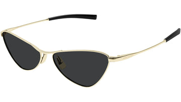 SOLID GRAY LENSES WITH GOLD FRAME