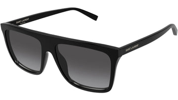GRAY GRADIENT LENSES WITH SHINY BLACK FRAME