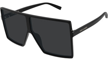 SOLID GRAY LENSES WITH SHINY BLACK FRAME