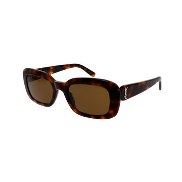 SOLID BROWN LENSES WITH HAVANA FRAME