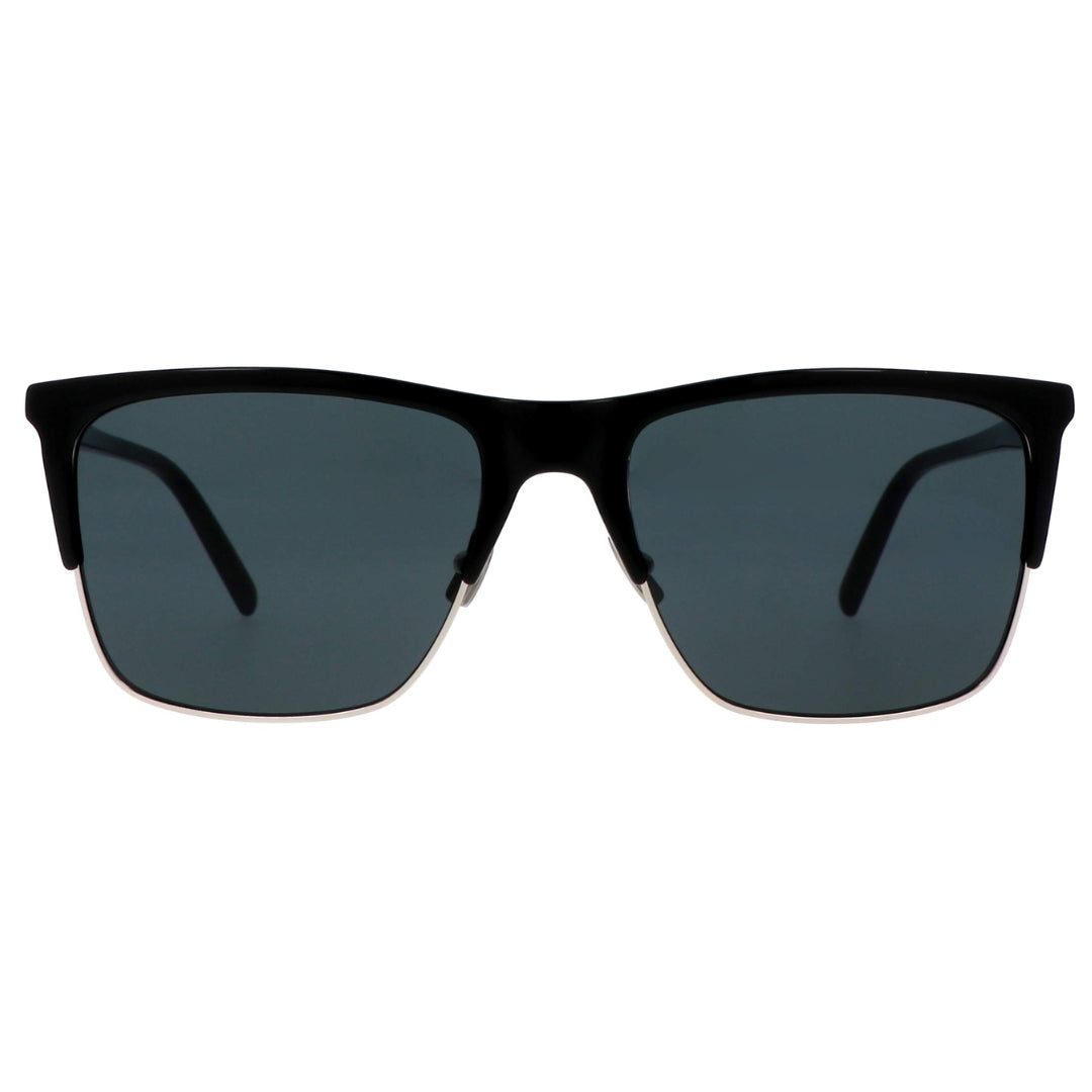 Saint Laurent SL768S Rectangle Sunglasses in Brown Havana, front view