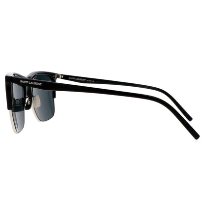 Saint Laurent SL768S Rectangle Sunglasses in Brown Havana, side view