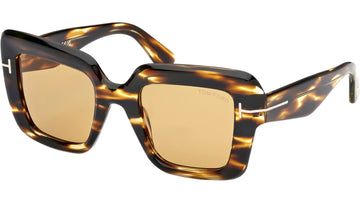 LIGHT YELLOW LENSES WITH DARK HAVANA FRAME