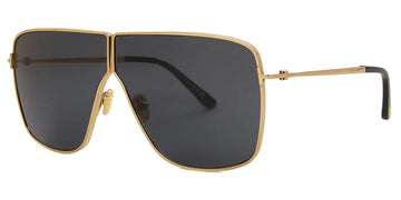 SOLID GRAY LENSES WITH GOLD FRAME