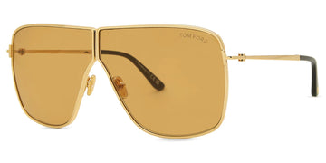LIGHT YELLOW LENSES WITH GOLD FRAME