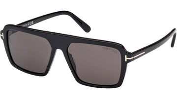 SOLID GRAY LENSES WITH SHINY BLACK FRAME