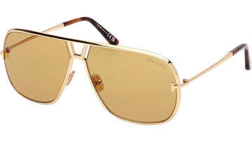 LIGHT YELLOW LENSES WITH GOLD FRAME