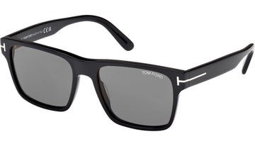 SOLID GRAY LENSES WITH BLACK FRAME