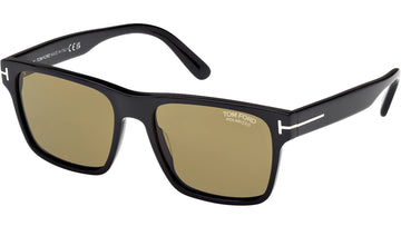 LIGHT BROWN POLARIZED LENSES WITH BLACK FRAME
