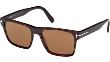SOLID BROWN LENSES WITH DARK HAVANA FRAME