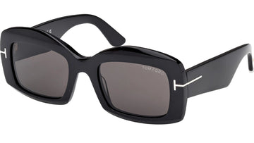 SOLID GRAY LENSES WITH BLACK FRAME
