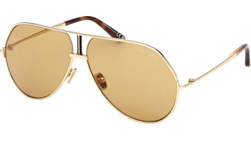 LIGHT YELLOW LENSES WITH GOLD FRAME