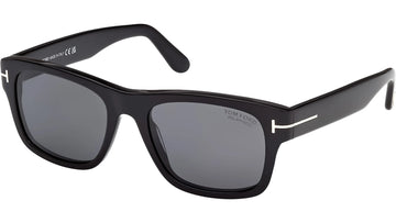 SOLID GRAY POLARIZED LENSES WITH BLACK FRAME