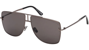SOLID GRAY LENSES WITH GUNMETAL FRAME