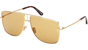 LIGHT YELLOW LENSES WITH GOLD FRAME