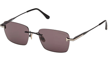 SOLID GRAY LENSES WITH BLACK FRAME
