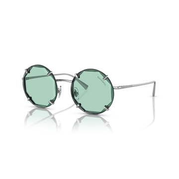 LIGHT AZURE LENSES WITH SILVER FRAME