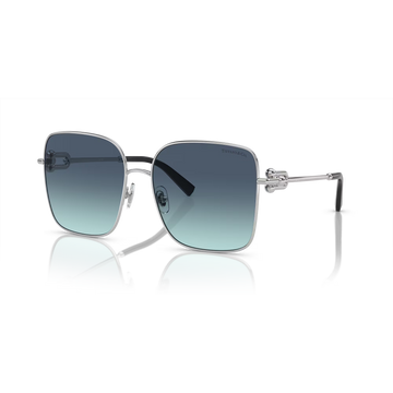 BLUE GRADIENT LENSES WITH SILVER FRAME