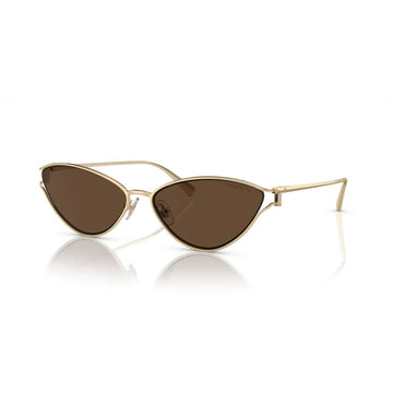 SOLID BROWN LENSES WITH GOLD FRAME