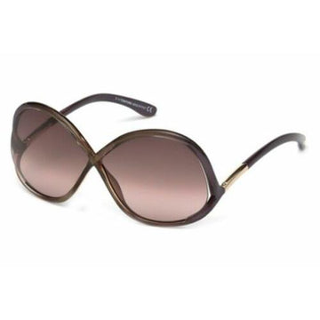 BROWN GRADIENT LENSES WITH PURPLE FRAME