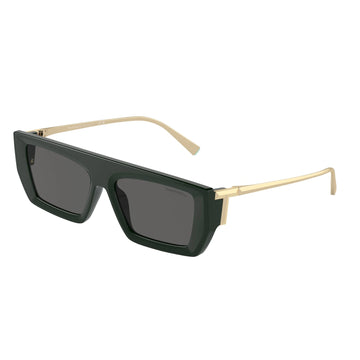 SOLID GRAY LENSES WITH GREEN FRAME