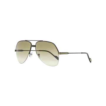 BROWN GRADIENT LENSES WITH BLACK FRAME