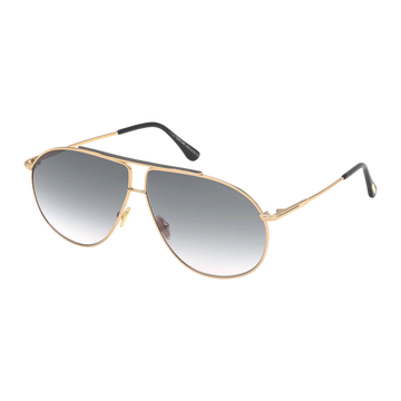BLUE GRADIENT LENSES WITH GOLD FRAME