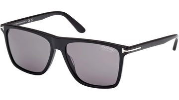 SOLID GRAY POLARIZED LENSES WITH BLACK FRAME