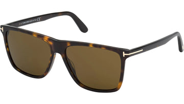 SOLID BROWN LENSES WITH DARK HAVANA FRAME