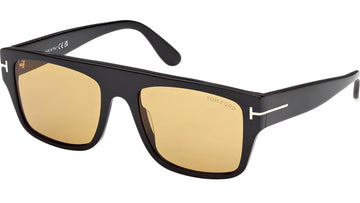 LIGHT YELLOW LENSES WITH BLACK FRAME
