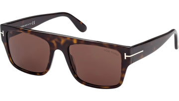 SOLID BROWN LENSES WITH DARK HAVANA FRAME