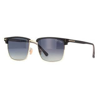 BLUE GRADIENT POLARIZED LENSES WITH BLACK GOLD FRAME