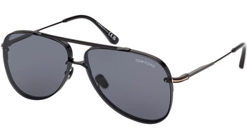 SOLID GRAY LENSES WITH SHINY BLACK FRAME