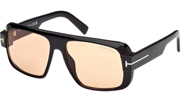 BROWN PHOTOCHROMIC LENSES WITH SHINY BLACK FRAME