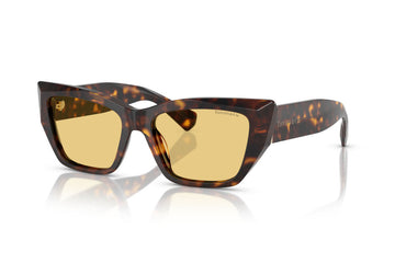 LIGHT YELLOW LENSES WITH HAVANA FRAME
