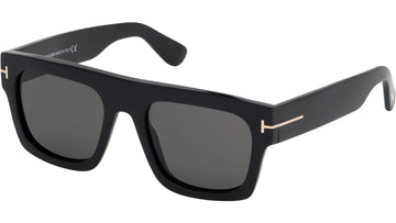SOLID GRAY LENSES WITH BLACK SHINY FRAME