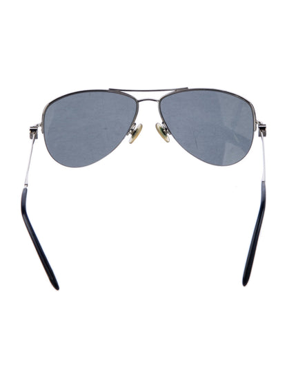Tiffany & Co. TF3021 Aviator Sunglasses in Midnight Blue Gradient / Silver, angle view