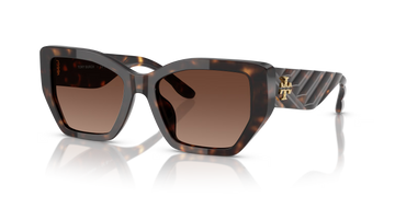 BROWN GRADIENT LENSES WITH HAVANA FRAME