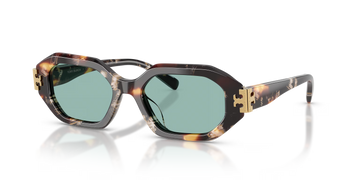 PETROL GREEN LENSES WITH DARK TORTOISE FRAME