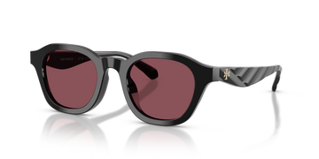 SOLID VIOLET POLARIZED LENSES WITH SHINY BLACK FRAME